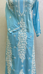 Load image into Gallery viewer, Safina Women's Lakhnavi Handcrafted Modal Cotton Chikankari Kurta And Palazzo Set - HONC0192816