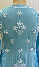 将图像加载到图库查看器中, Sifa Women's Lucknowi Handcrafted Modal Cotton Chikankari Gown - HONC0122082