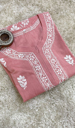 Load image into Gallery viewer, Laveeza Women's Lucknowi Handcrafted Cotton Chikankari Kurti - HONC0160216