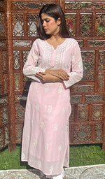 Load image into Gallery viewer, Soniya Women's Lucknowi Handcrafted Cotton Chikankari Kurti -  HONC0210135