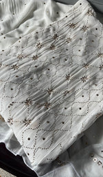 Load image into Gallery viewer, Women's Lucknowi Handcrafted Viscose Georgette Chikankari Anarkali and Dupatta Set- HONC0304388