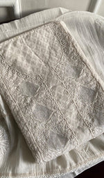 Load image into Gallery viewer, Women's Lakhnavi Handcrafted Mul Chanderi Semi - Stitched Kurta And Dupatta Set - HONC0221054