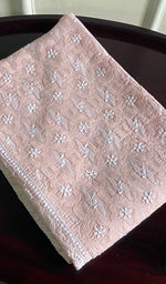 将图像加载到图库查看器中, Women's Lakhnavi Handcrafted Cotton Chikankari Semi - Stitched Kurti Fabric - HONC0244115