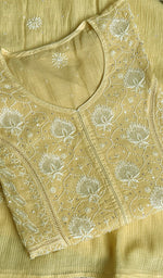 Load image into Gallery viewer, Women's Lakhnavi Handcrafted Mul Chanderi Semi - Stitched Kurta And Dupatta Set - HONC0198755