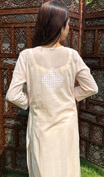 Load image into Gallery viewer, Areej Women's Lucknowi Handcrafted Cotton Chikankari Kurti - HONC0225189