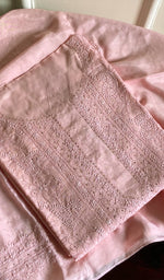 Load image into Gallery viewer, Sehrish Women's Lucknowi Handcrafted Muslin Chikankari Semi - Stitched Suit Material - HONC0231283