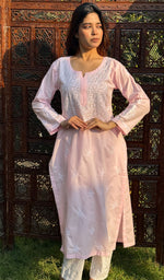 将图像加载到图库查看器中, Gulnaaz Women's Lucknowi Handcrafted Cotton Chikankari Kurti - HONC0161278