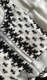 将图像加载到图库查看器中, Saziya Women's Lakhnavi Handcrafted Mul Chanderi Semi - Stitched Kurta And Dupatta Set - HONC0233869