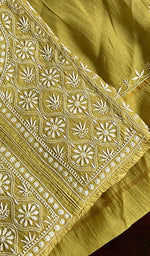 Load image into Gallery viewer, Women's Lakhnavi Handcrafted Mul Chanderi Semi - Stitched Kurta And Dupatta Set - HONC0222977