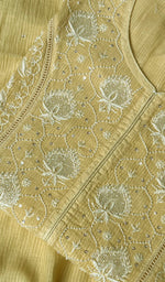 Load image into Gallery viewer, Women's Lakhnavi Handcrafted Mul Chanderi Semi - Stitched Kurta And Dupatta Set - HONC0198755