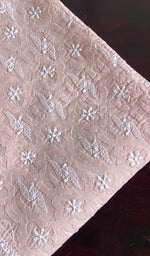 将图像加载到图库查看器中, Women's Lakhnavi Handcrafted Cotton Chikankari Semi - Stitched Kurti Fabric - HONC0244115