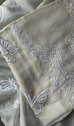 Load image into Gallery viewer, Titlee Women's Lakhnavi Handcrafted Mul Chanderi Kurta And Dupatta Set - HONC0233861