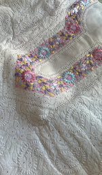 将图像加载到图库查看器中, Sidra Women's Lakhnavi Handcrafted Cotton Chikankari Suit Material - HONC0233844