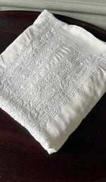 将图像加载到图库查看器中, Women's Lakhnavi Handcrafted Modal Cotton Chikankari Unstitched Kurti Fabric - HONC0242112