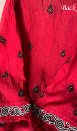 Load image into Gallery viewer, Aaliyah Women's Lakhnavi Handcrafted Mul Chanderi Semi - Stitched Kurta And Dupatta Set - HONC0260918