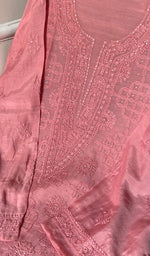 Load image into Gallery viewer, Sehrish Women's Lucknowi Handcrafted Muslin Chikankari Semi - Stitched Suit Material - HONC0231272