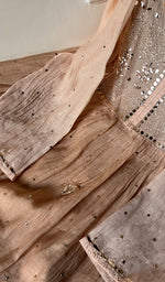 Load image into Gallery viewer, Peach Stitched Kurta And Dupatta Set