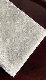 将图像加载到图库查看器中, Women's Lakhnavi Handcrafted Cotton Chikankari Semi - Stitched Kurti Fabric - HONC0244105