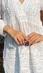 Load image into Gallery viewer, Alshifa Women's Lakhnavi Handcrafted Modal Cotton Chikankari Top - HONC02467700