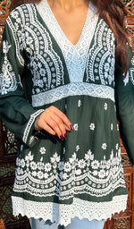 Load image into Gallery viewer, Alshifa Women's Lakhnavi Handcrafted Modal Cotton Chikankari Top - HONC0246700