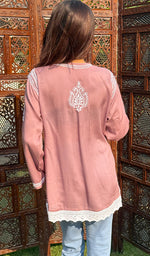 Load image into Gallery viewer, Alshifa Women's Lakhnavi Handcrafted Modal Cotton Chikankari Top - HONC0246768