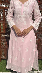 Load image into Gallery viewer, Soniya Women's Lucknowi Handcrafted Cotton Chikankari Kurti -  HONC0210135