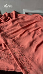 Load image into Gallery viewer, Women's Lakhnavi Handcrafted Viscose Georgette Chikankari Full Suit Material - HONC0271104