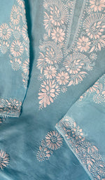 Load image into Gallery viewer, Aamina Women's Lakhnavi Handcrafted Cotton Chikankari Semi - Stitched Suit Material - HONC0238938