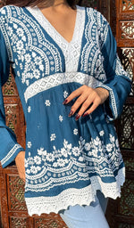 Load image into Gallery viewer, Green Chikankari kurti