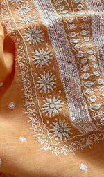 将图像加载到图库查看器中, Women's Lakhnavi Handcrafted Mul Chanderi Kurta And Dupatta Set - HONC0210917