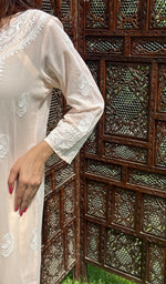 Load image into Gallery viewer, Soniya Women's Lucknowi Handcrafted Cotton Chikankari Kurti -HONC0210116
