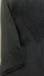 Load image into Gallery viewer, Zakiya Women's Lucknowi Handcrafted Muslin Chikankari Kurti - HONC0225726