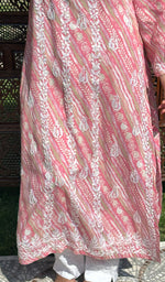 Load image into Gallery viewer, Ruhee Women's Lucknowi Handcrafted  Modal  Cotton Chikankari Kurti - HONC0239825