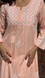 Load image into Gallery viewer, Falak Women's Lucknowi Handcrafted Cotton Chikankari Kurti - HONC0220604