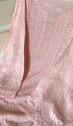 Load image into Gallery viewer, Sehrish Women's Lucknowi Handcrafted Muslin Chikankari Semi - Stitched Suit Material - HONC0231283