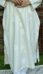 Load image into Gallery viewer, Falak Women's Lucknowi Handcrafted Cotton Chikankari Kurti - HONC0220622