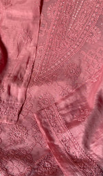 Load image into Gallery viewer, Sehrish Women's Lucknowi Handcrafted Muslin Chikankari Semi - Stitched Suit Material - HONC0231272