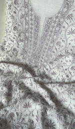 Load image into Gallery viewer, Asiyah Women's Lakhnavi Handcrafted Mul Chanderi Kurta And Dupatta Set - HONC0226789