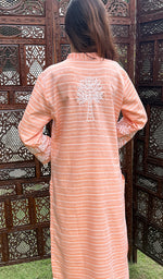 Load image into Gallery viewer, Amanat Women's Lucknowi Handcrafted Cotton Chikankari Kurti - HONC0276840