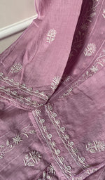 Load image into Gallery viewer, Iraida Women's Lakhnavi Handcrafted Mul Chanderi Semi - Stitched Anarkali And Dupatta Set - HONC0219265