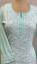 Load image into Gallery viewer, Iqra Women's Lucknowi Handcrafted Cotton Chikankari Kurti - HONC0220803