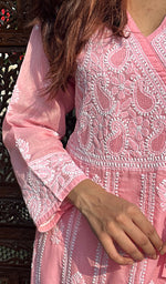 Load image into Gallery viewer, Abisha Women's Lucknowi Handcrafted Cotton Chikankari Angrakha - HONC0232847