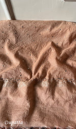Load image into Gallery viewer, Peach Stitched Kurta And Dupatta Set