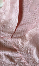 Load image into Gallery viewer, Sehrish Women's Lucknowi Handcrafted Muslin Chikankari Semi - Stitched Suit Material - HONC0231283