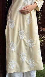 将图像加载到图库查看器中, Aarzu Women's Lucknowi Handcrafted Cotton Chikankari Kurti-HONC0138248