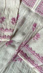 Load image into Gallery viewer, Women's Lakhnavi Handcrafted Mul Chanderi Semi - Stitched Kurta And Dupatta Set - HONC0235171