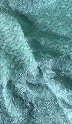 Load image into Gallery viewer, Women's Lakhnavi Handcrafted Cotton Chikankari Semi - Stitched Kurti Fabric - HONC0244104