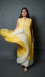 Load image into Gallery viewer, sabia Women's Lakhnavi Handcrafted Faux-Georgette Chikankari Dress - HONC0137232