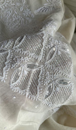 Load image into Gallery viewer, Titlee Women's Lakhnavi Handcrafted Mul Chanderi Kurta And Dupatta Set - HONC0233861