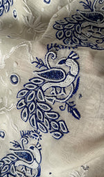 将图像加载到图库查看器中, Shirin Women's Lakhnavi Handcrafted Mul Chanderi Semi - Stitched Kurta And Dupatta Set - HONC0249188